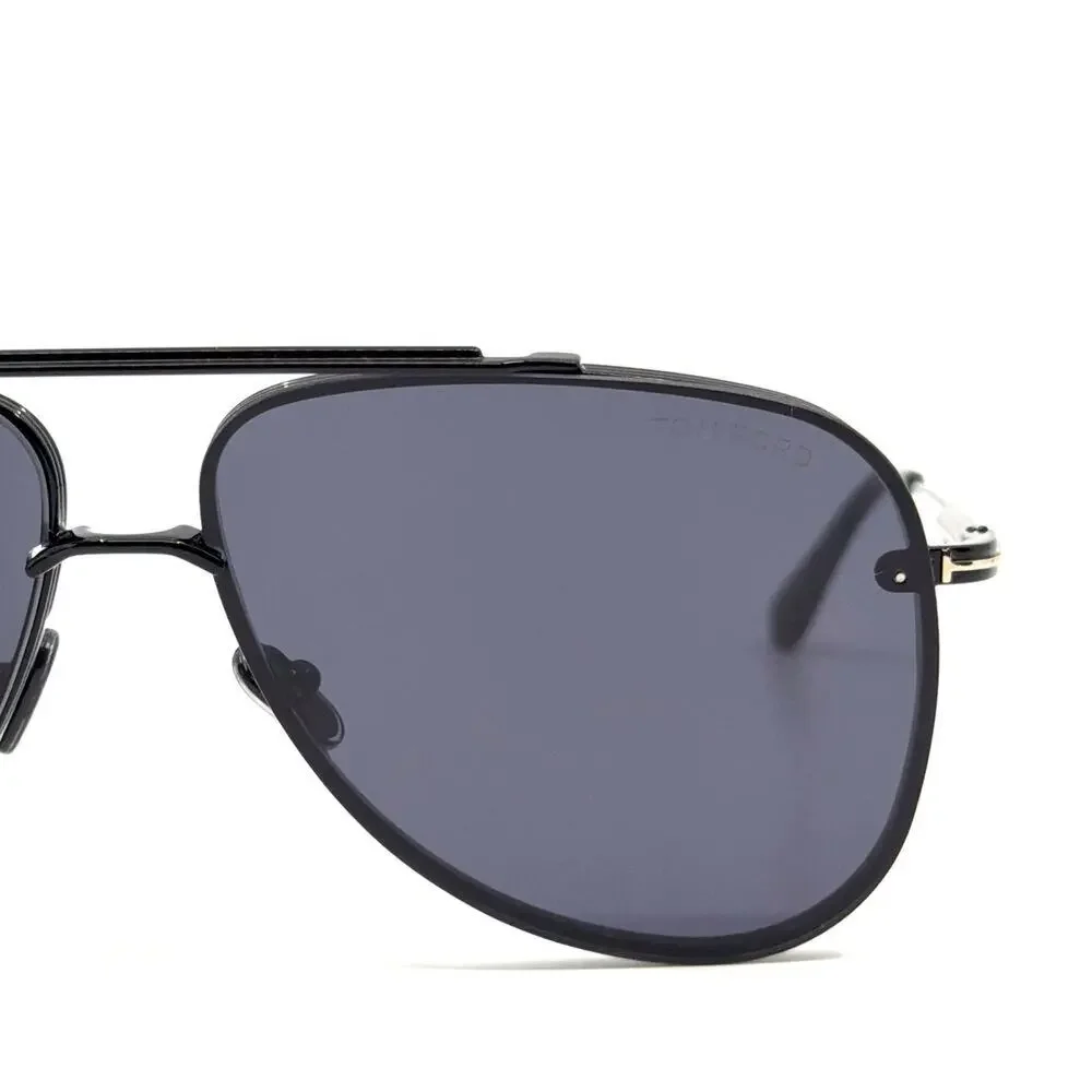 New, TOM FORD Leon Sunglasses TF1071 01A Authentic